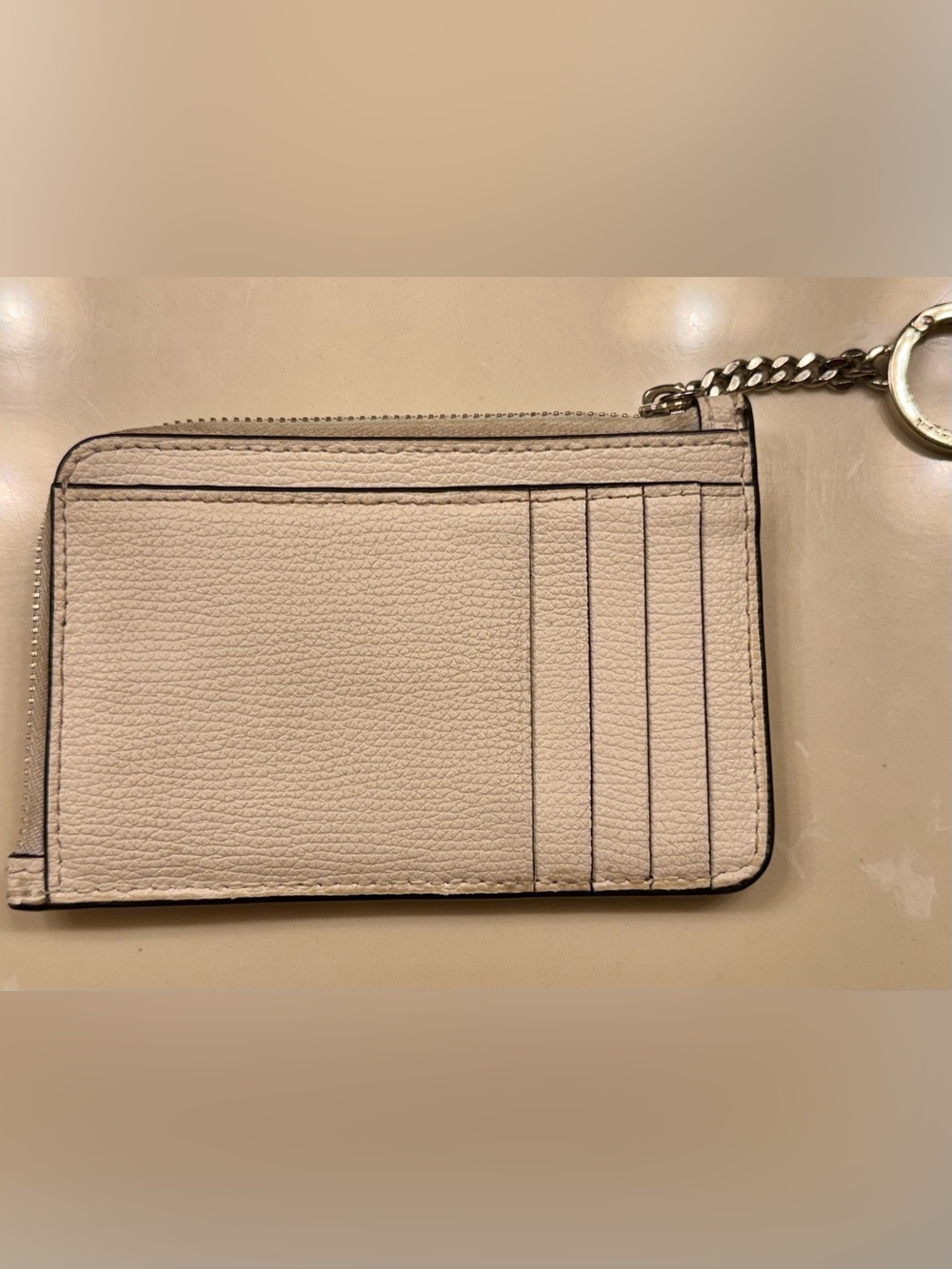 kate spade cream leather wristlet with multicolor gem accents - Picture 4 of 5